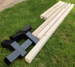Stelaż Drewniany - Kantówka 65mm BEZ IMPREGNACJI